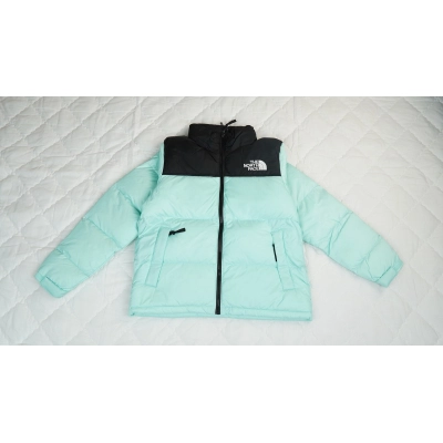 PK TheNorthFace Splicing White And Celeste 01