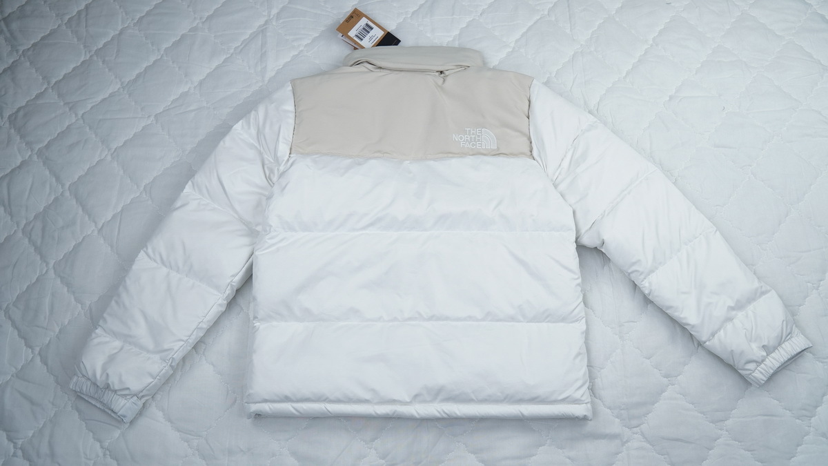 PK TheNorthFace Splicing White And Double Pinyin White