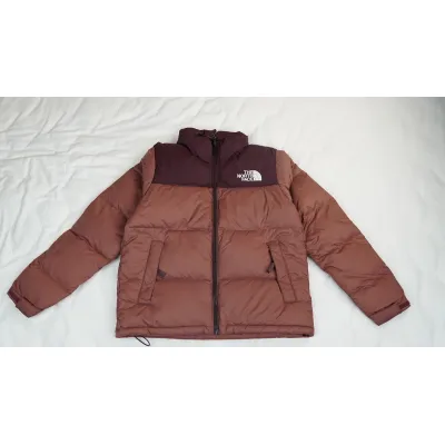 PK TheNorthFace Splicing White And Red Brown 01