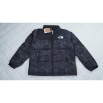 PK TheNorthFace Splicing White And Black Paper Cuttings
