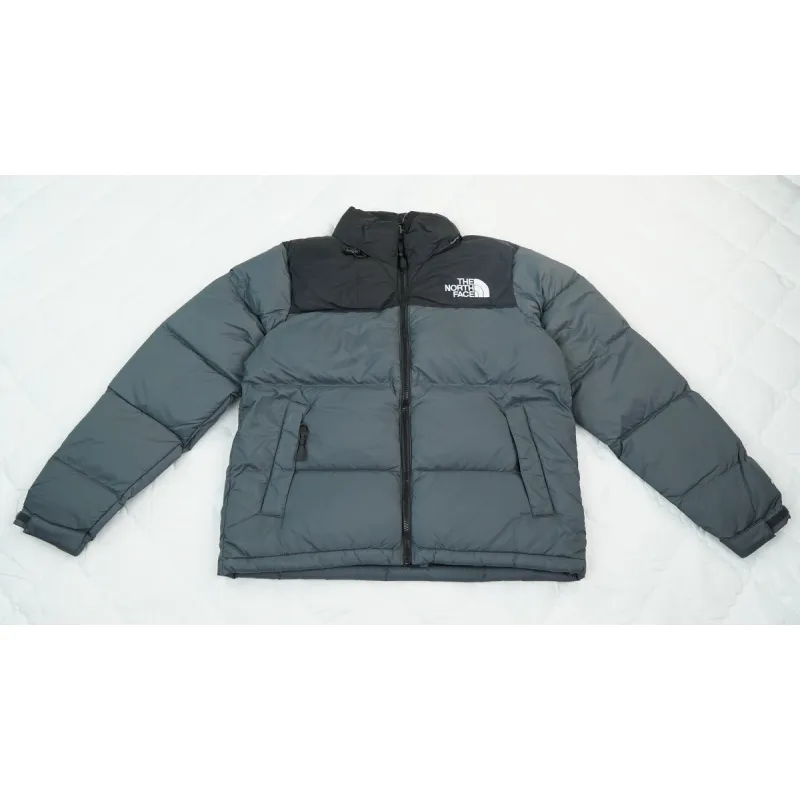 PK TheNorthFace Splicing White And Glossy Gray