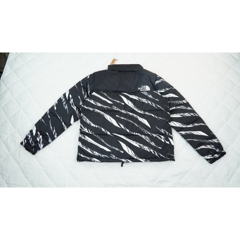 PK TheNorthFace Splicing White And Black Zebra