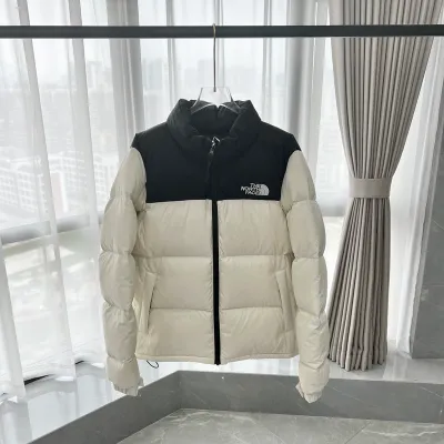 【Flash Sale】 TheNorthFace Splicing White And Milky White 01