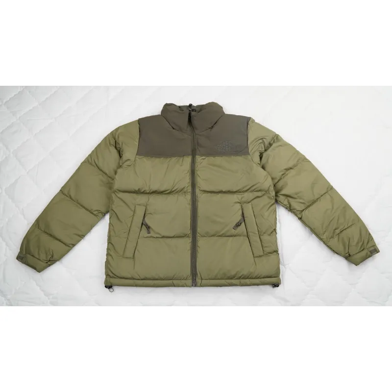 PK TheNorthFace Splicing White And Double Green