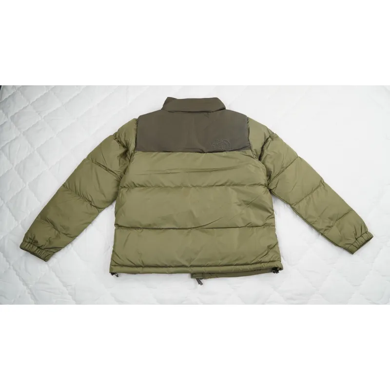 PK TheNorthFace Splicing White And Double Green
