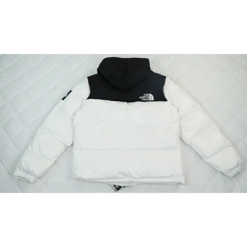 PK TheNorthFace Splicing White And White