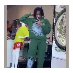  Sp5der Hunter Green Sp5der Web Hoodie