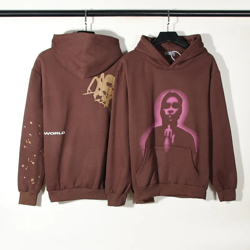 Sp5der Thug Hoodie Brown