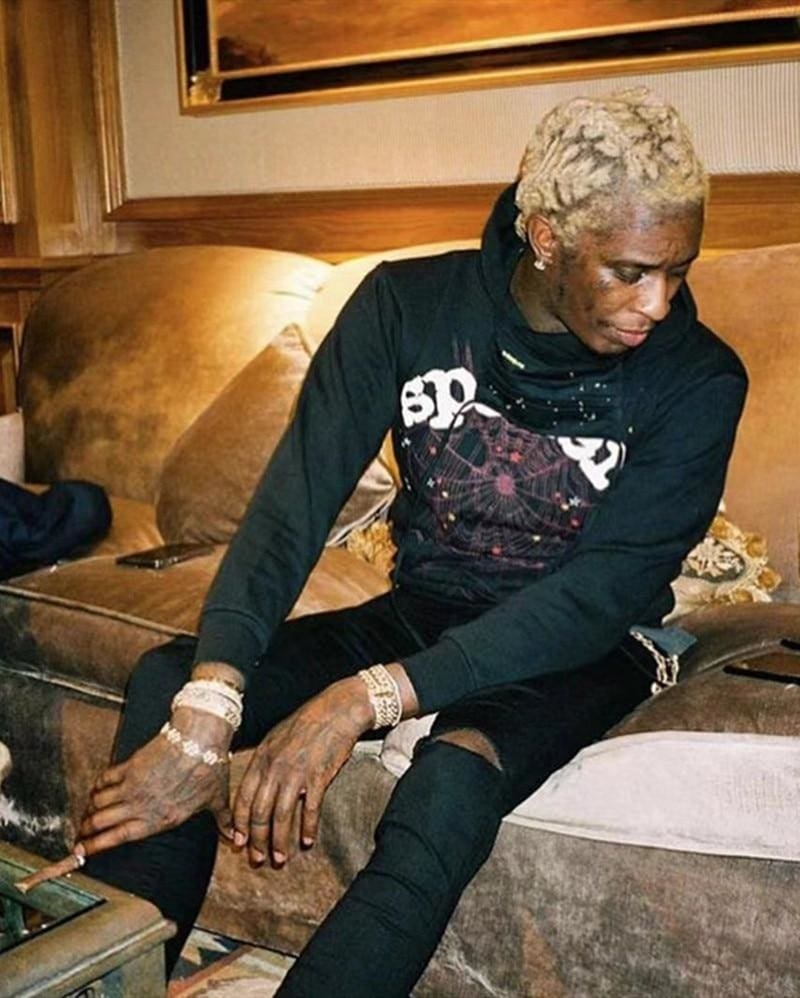  Black Sp5der Worldwide Hoodie