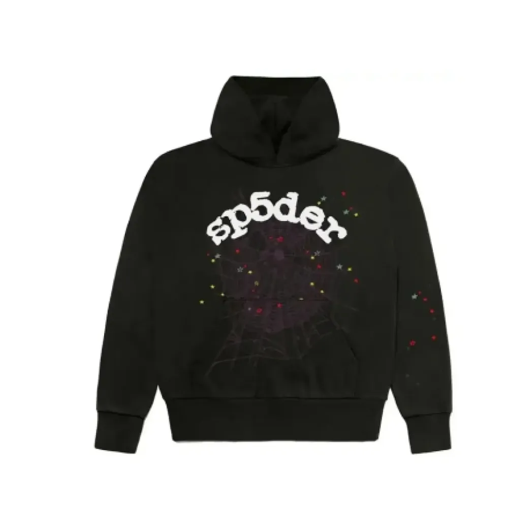  Sp5der Black Worldwide Hoodie