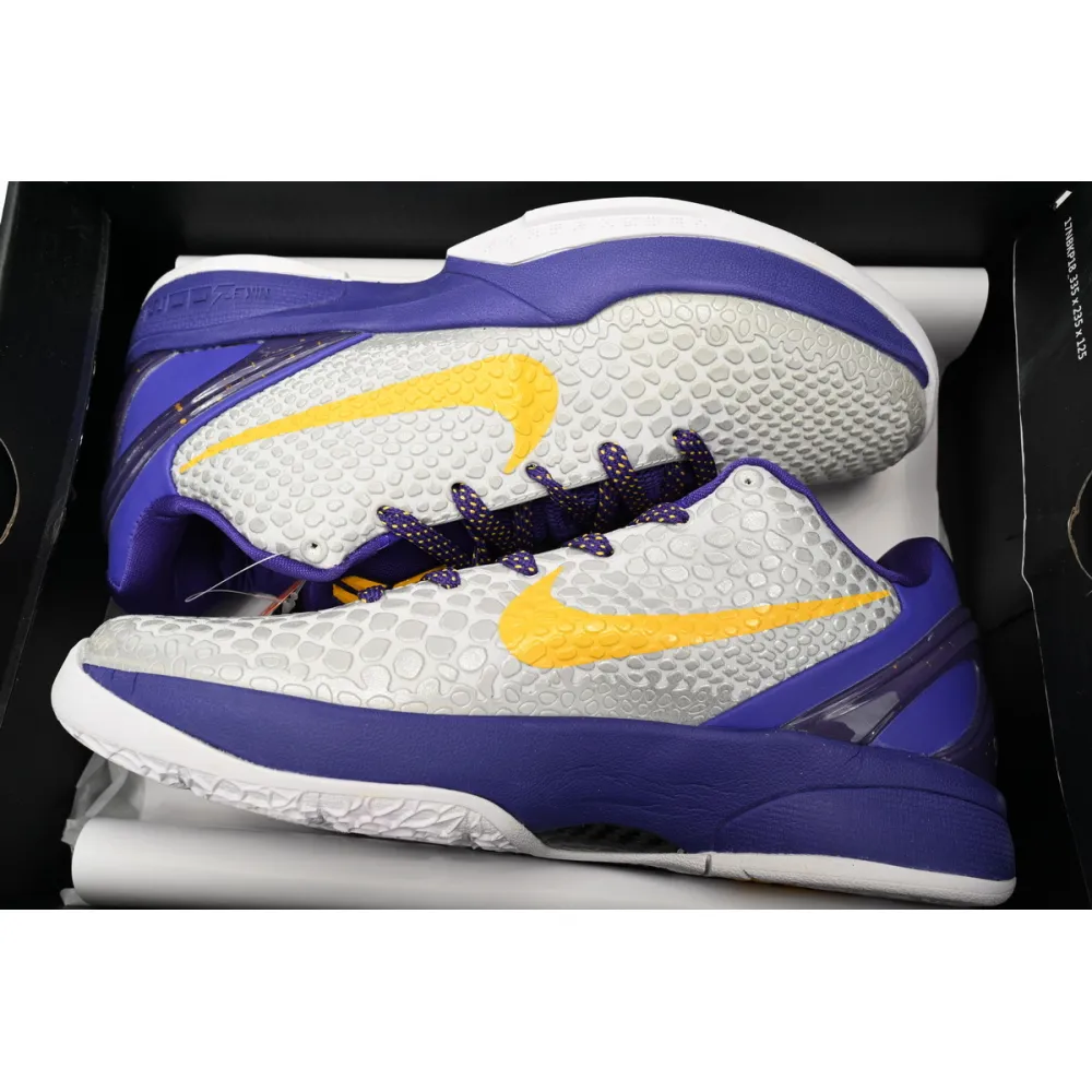 PK Zoom Zoom Kobe VI White Purple Yellow,CW2190-104
