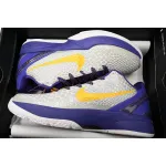 PK Zoom Zoom Kobe VI White Purple Yellow,CW2190-104