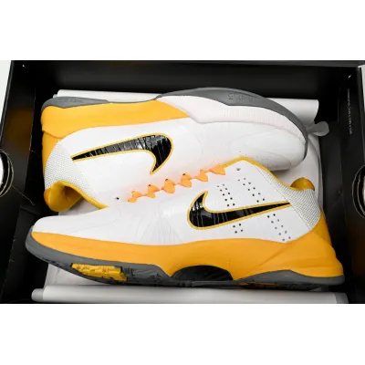 PK New Sale Nike Zoom Kobe 5 V X White Black Yellow Shoes,386430-104 02