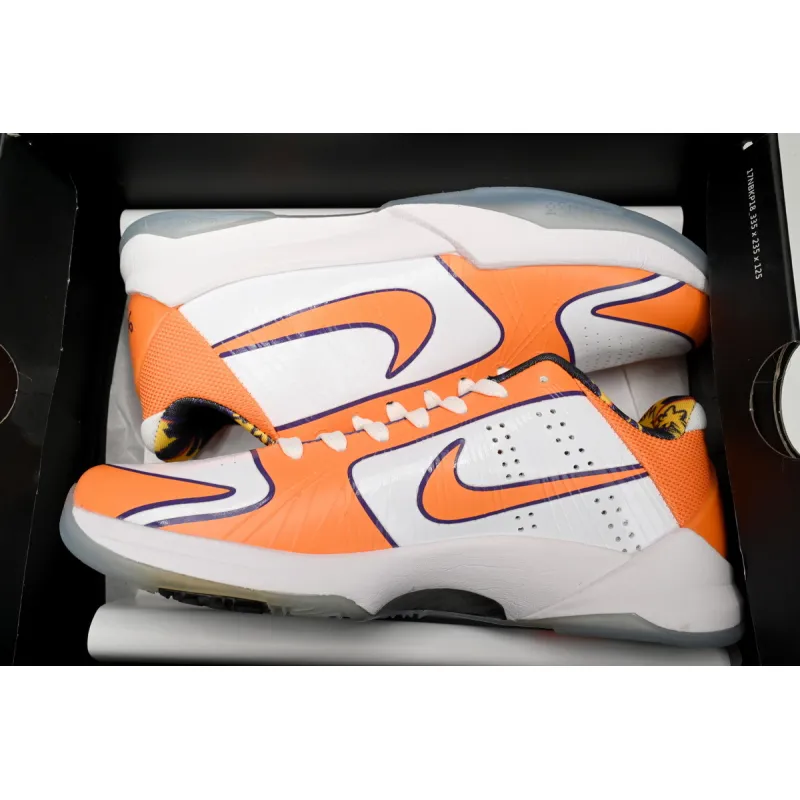 PK Kobe 5 BruceLee White Orange,CD4991-106