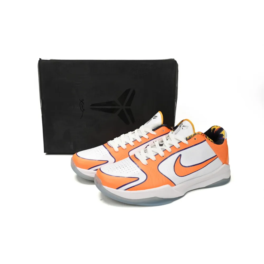 PK Kobe 5 BruceLee White Orange,CD4991-106