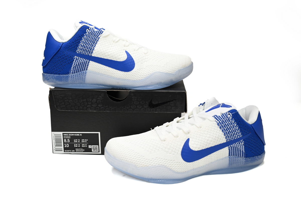 PK Zoom Kobe 11 White Blue,822675-185