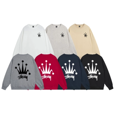  Stussy Hoodie White,Light Grey, Apricot, Gray,Red,Navy Blue,Black. XB525 01