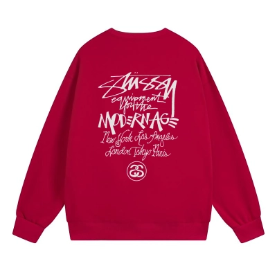 Stussy Hoodie White,Light Grey, Apricot, Gray,Red,Navy Blue,Black. XB510 02