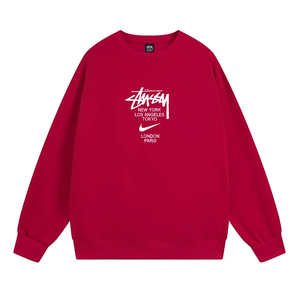 Stussy Hoodie White,Light Grey, Apricot, Gray,Red,Navy Blue,Black. XB535