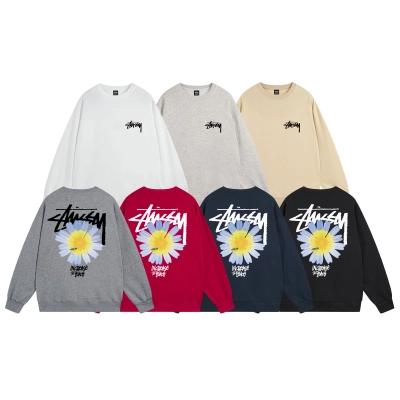  Stussy Hoodie White,Light Grey, Apricot, Gray,Red,Navy Blue,Black. XB534 01