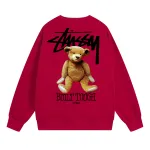 Stussy Hoodie White,Light Grey, Apricot, Gray,Red,Navy Blue,Black. XB529