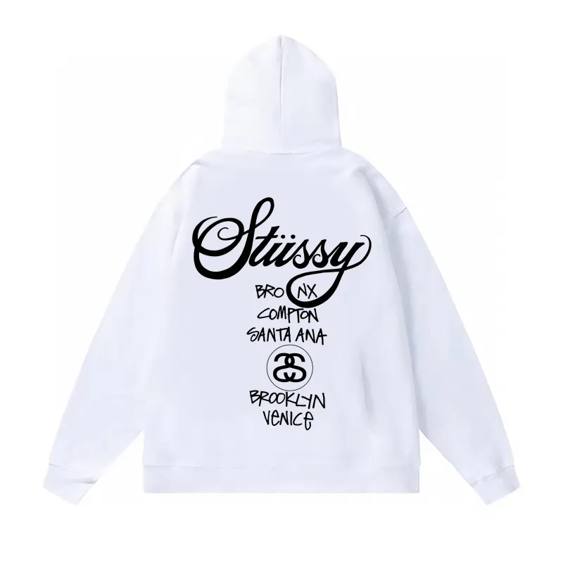 Stussy Hoodie White,Light Grey, Apricot, Navy Blue,Black. XB106