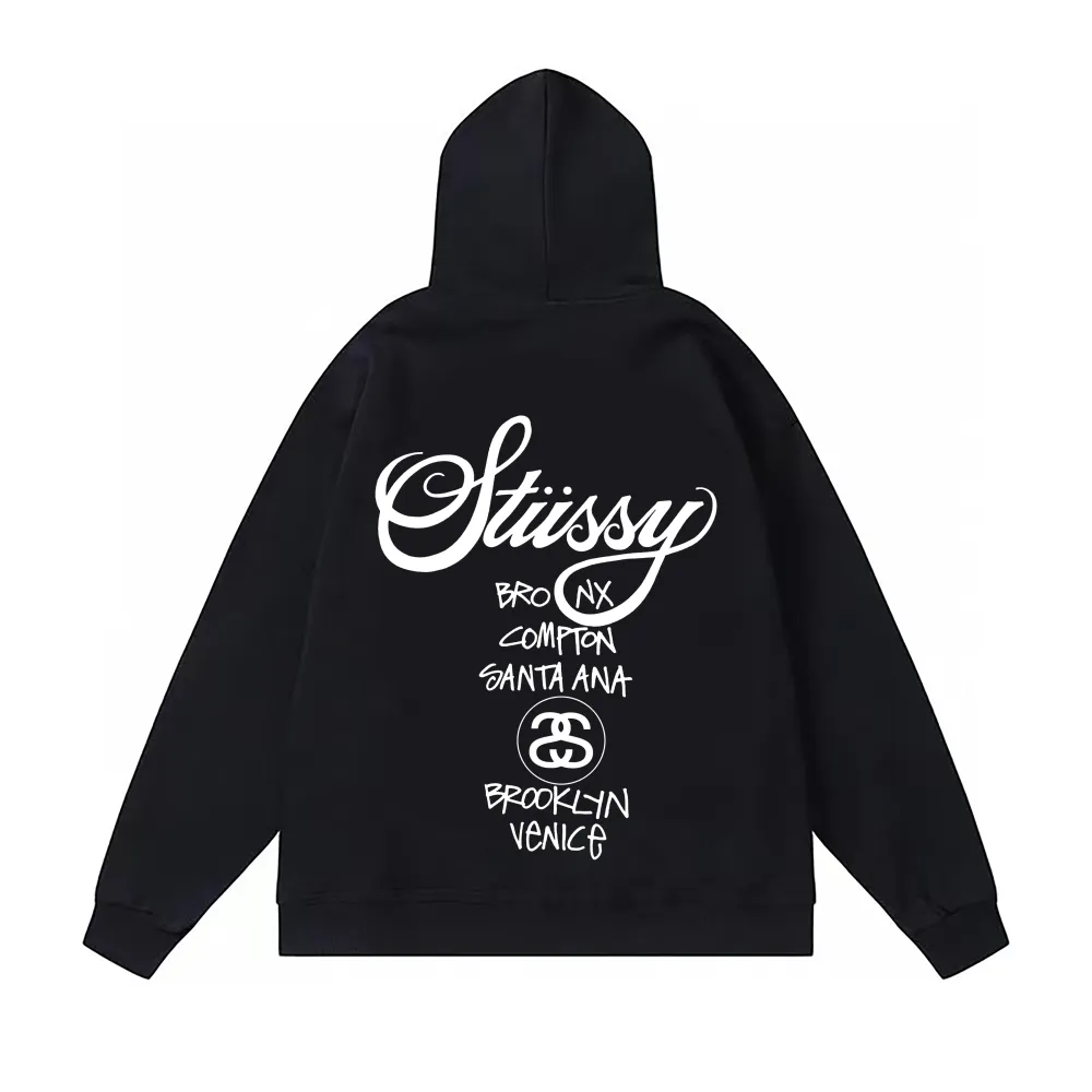 Stussy Hoodie White,Light Grey, Apricot, Navy Blue,Black. XB106