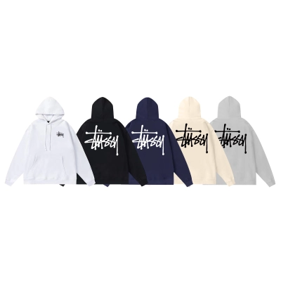  Stussy Hoodie White,Light Grey, Apricot, Navy Blue,Black. XB105 01