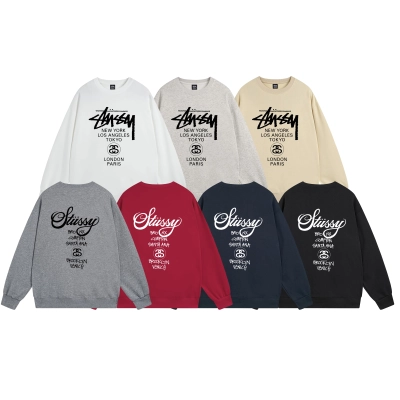  Stussy Hoodie White,Light Grey, Apricot, Gray,Red,Navy Blue,Black. XB541 01
