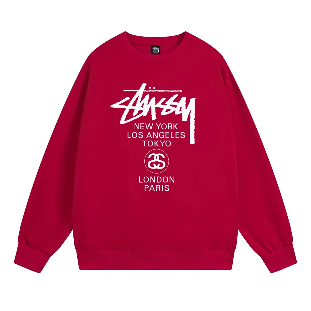 Stussy Hoodie White,Light Grey, Apricot, Gray,Red,Navy Blue,Black. XB541