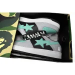 H12  A Bathing Ape Bape Sta Low Grey Black Green,1H70-191-002