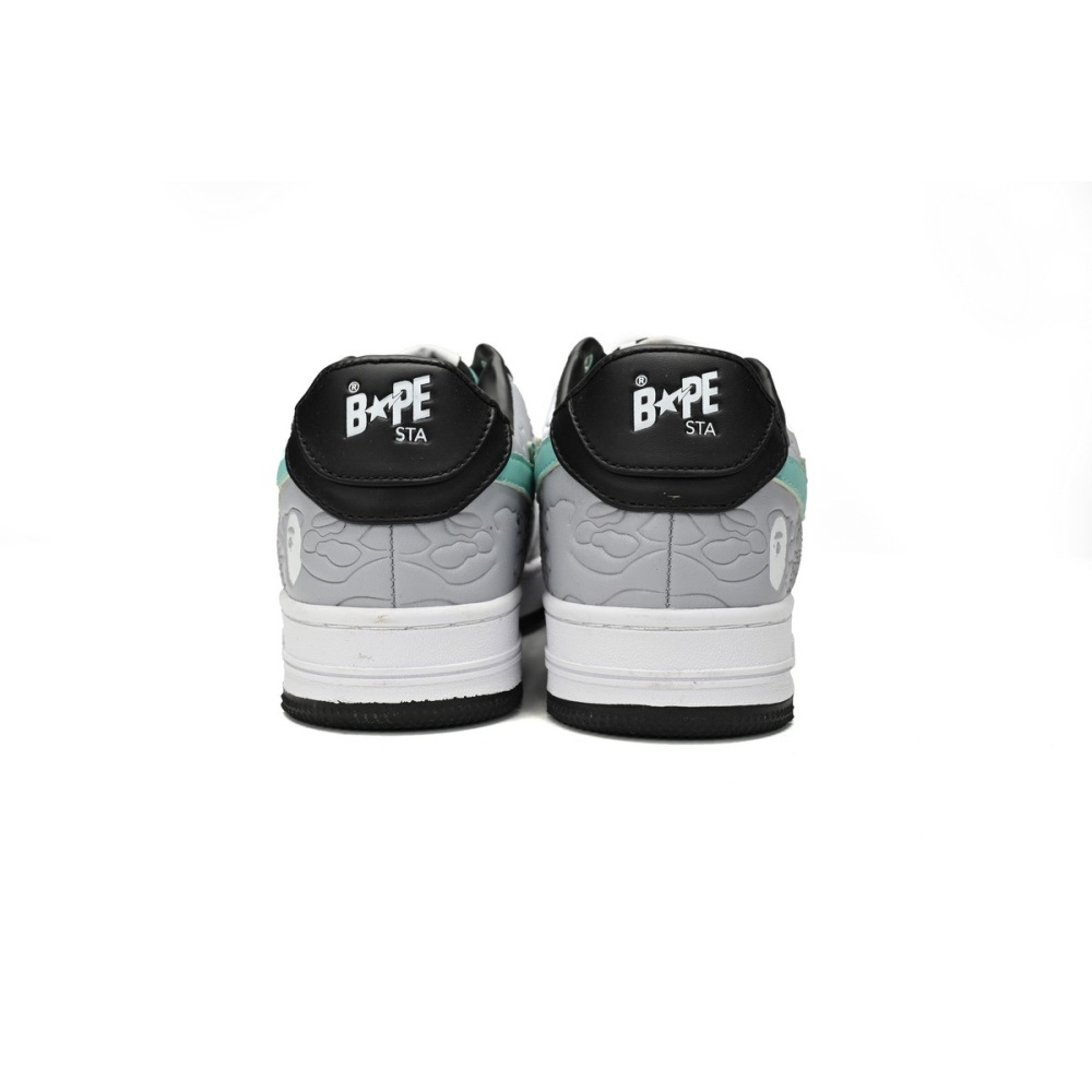H12  A Bathing Ape Bape Sta Low Grey Black Green,1H70-191-002