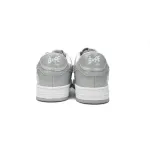 H12 A Bathing Ape Bape Sta Low White Grey Rao Noodles,1170-191-021