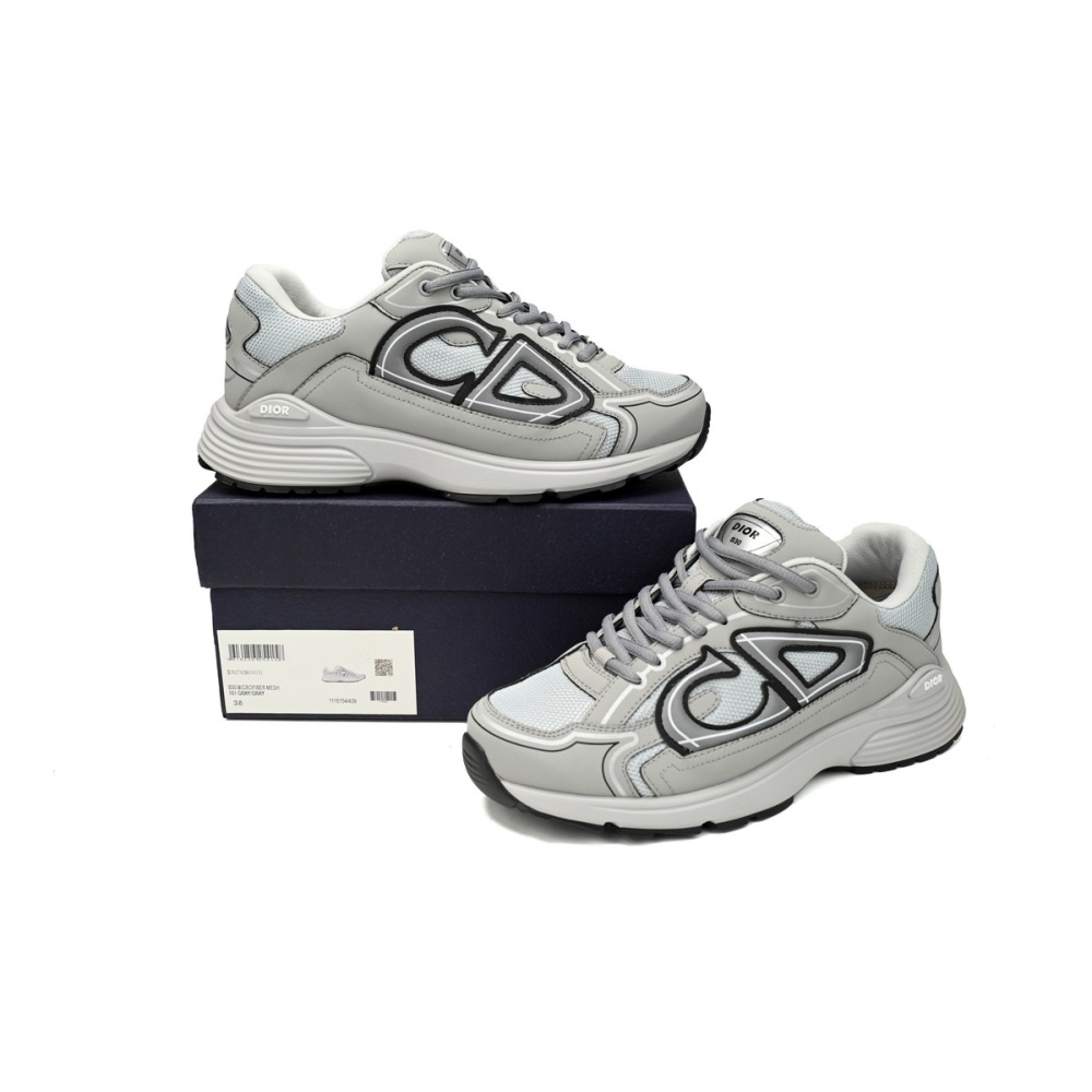 PK Dior Light Grey 'B30' Sneakers Grey,3SN279ZND-H860