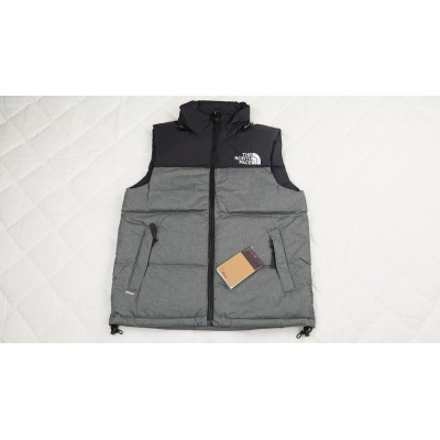 TheNorthFace Black Grey vest down jacket