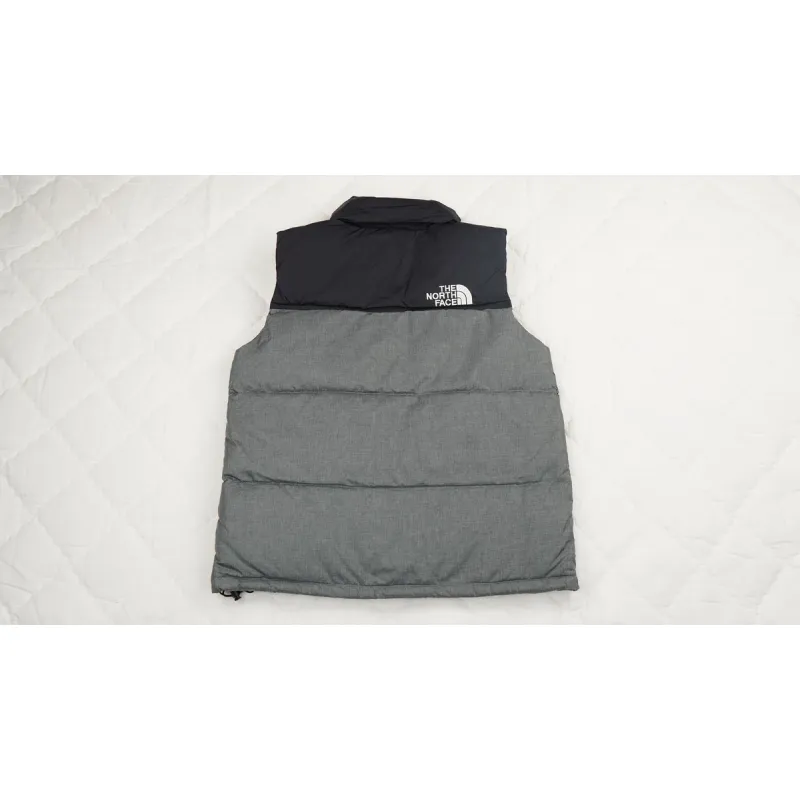 PKGoden TheNorthFace Black Grey vest down jacket