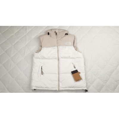 TheNorthFace Double Pinyin White vest down jacket 01