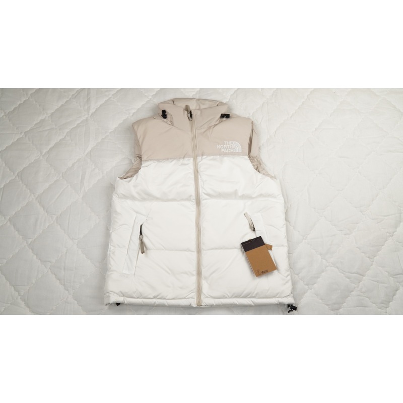 TheNorthFace Double Pinyin White vest down jacket