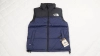TheNorthFace Black Navy Blue vest down jacket