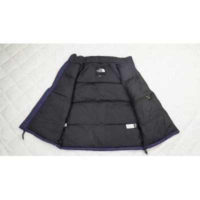 TheNorthFace Black Navy Blue vest down jacket