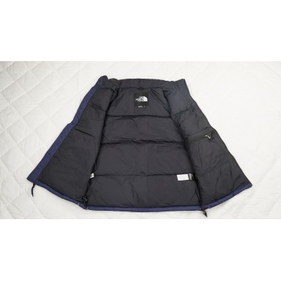 PKGoden TheNorthFace Black Navy Blue vest down jacket 02