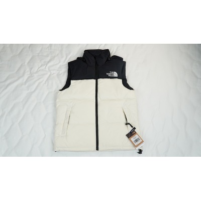 TheNorthFace Black Off White vest down jacket