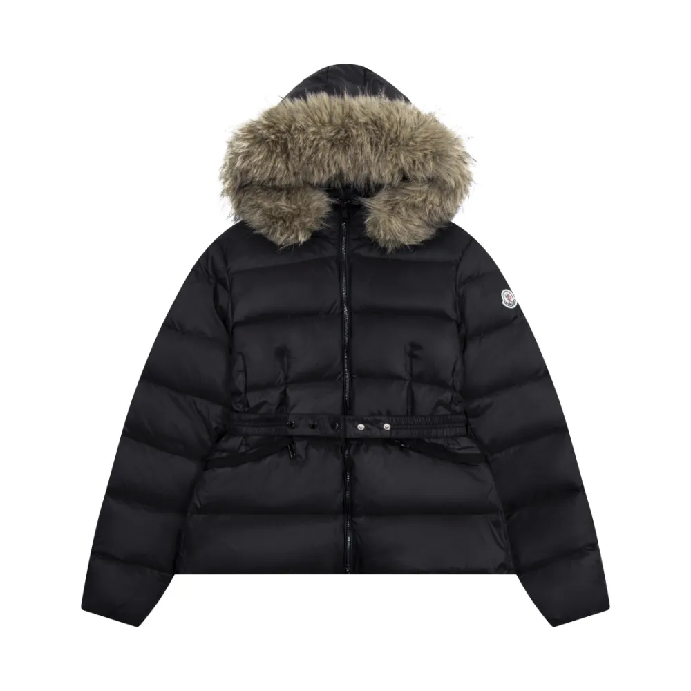 Moncler -Down jacket with Fox fur collar