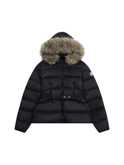  Moncler -Down jacket with Fox fur collar 01