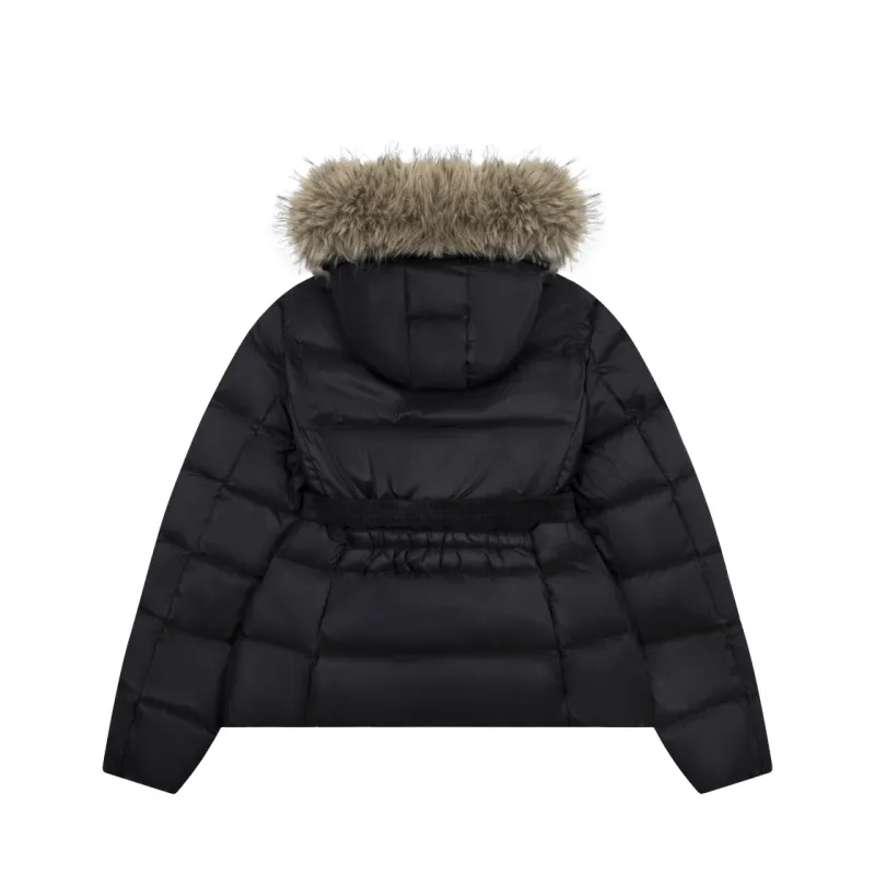 Moncler -Down jacket with Fox fur collar
