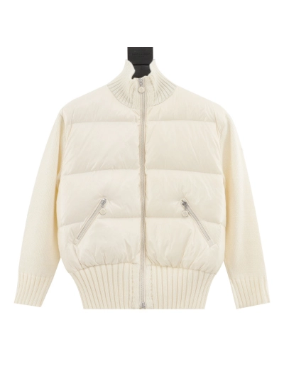  Moncler -Wool down jacket white 01