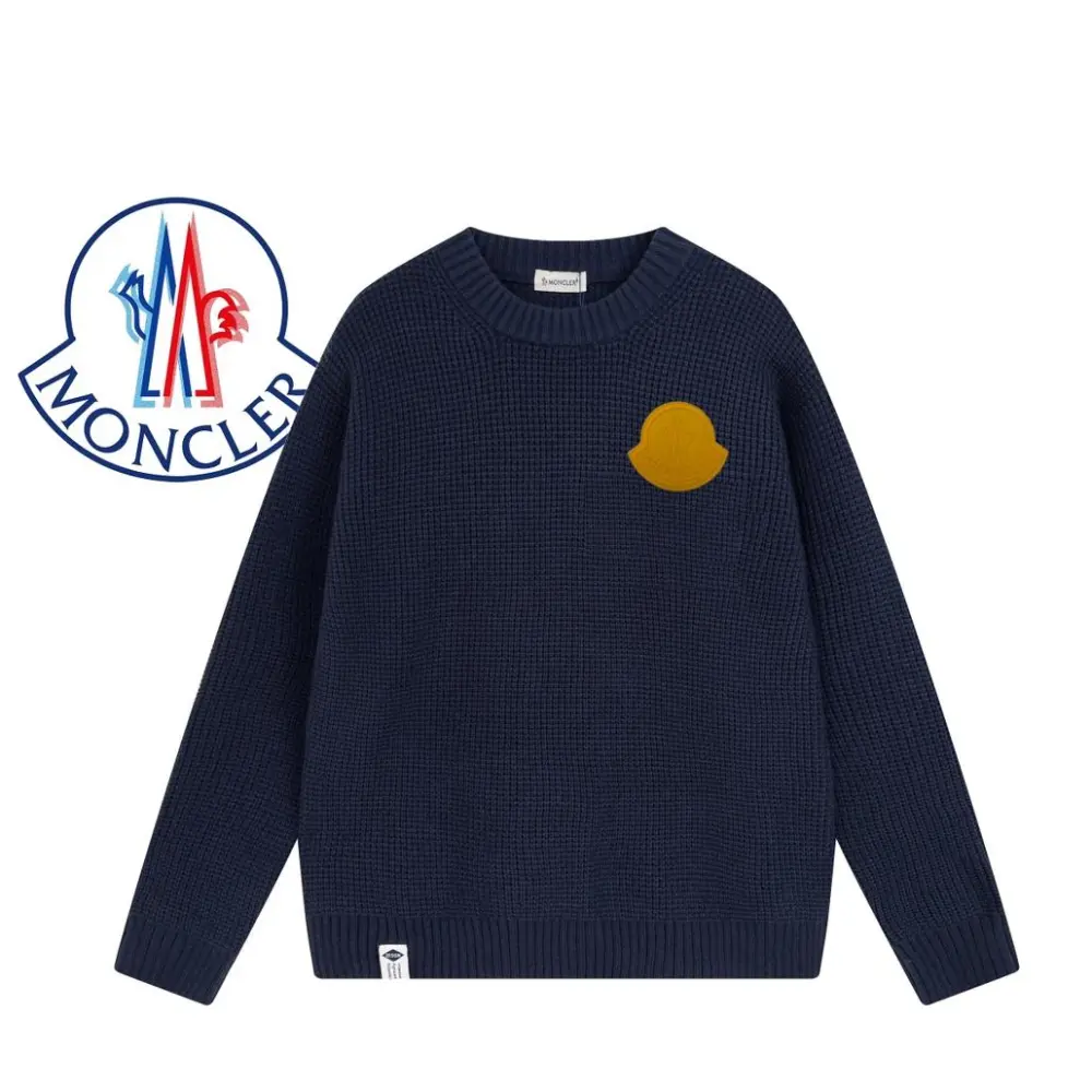 PKGoden Moncler Waffle Sweater 1-dark blue