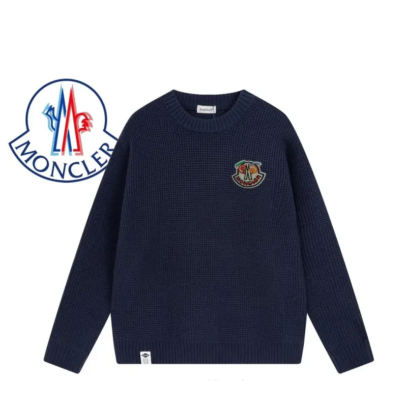 PKGoden Moncler Waffle Sweater 2-dark blue