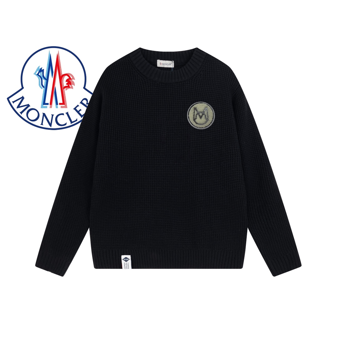 Moncler Waffle Sweater 3-black