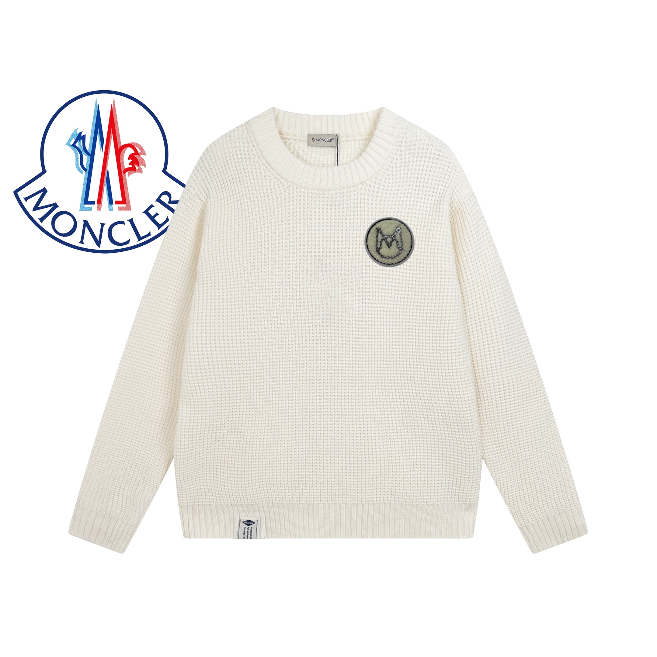 Moncler Waffle Sweater 3-white